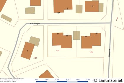 Illustrerad karta över fastigheten eller området