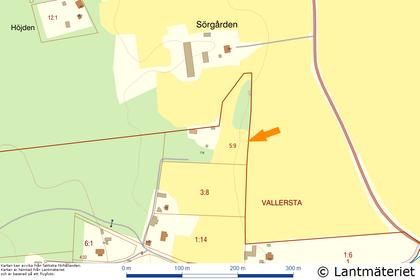 Illustrerad karta över fastigheten eller området