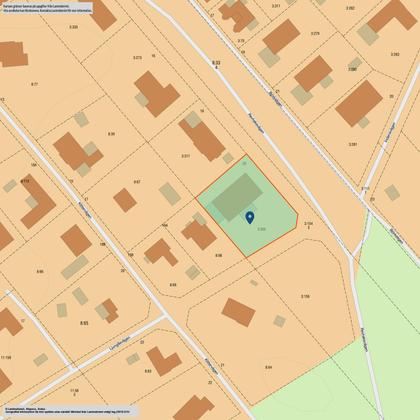 Illustrerad karta över fastigheten eller området