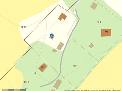 Illustrerad karta över fastigheten eller området