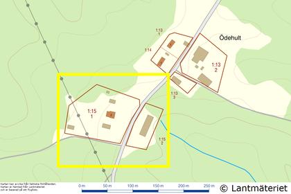 Illustrerad karta över fastigheten eller området