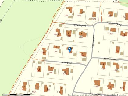 Illustrerad karta över fastigheten eller området