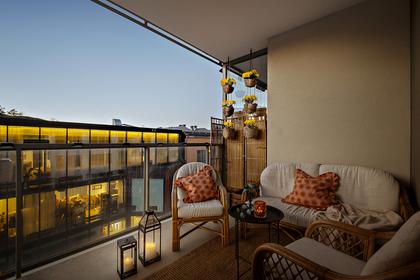 Balkong eller utsiktsbild