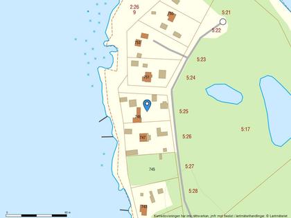 Illustrerad karta över fastigheten eller området