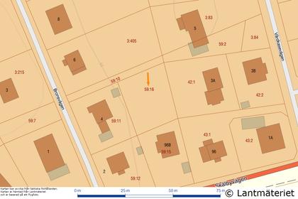 Illustrerad karta över fastigheten eller området