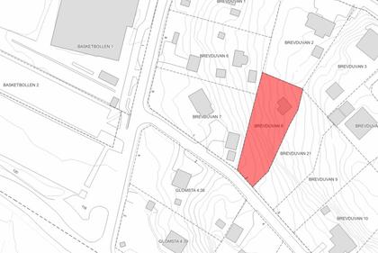 Illustrerad karta över fastigheten eller området