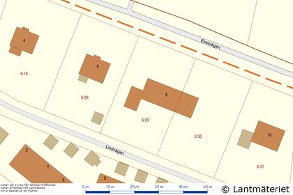 Illustrerad karta över fastigheten eller området