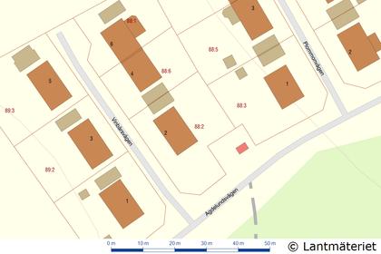 Illustrerad karta över fastigheten eller området