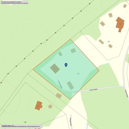 Illustrerad karta över fastigheten eller området