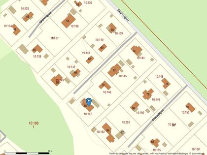 Illustrerad karta över fastigheten eller området