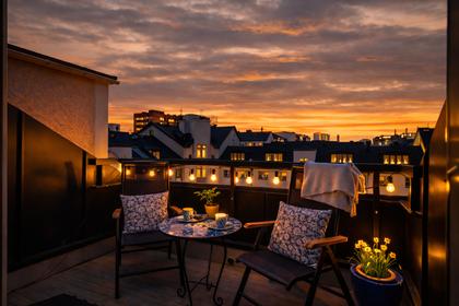 Balkong eller utsiktsbild