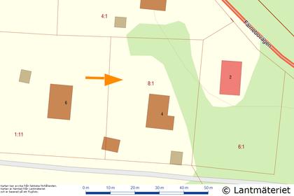 Illustrerad karta över fastigheten eller området