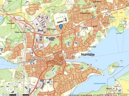 Illustrerad karta över fastigheten eller området