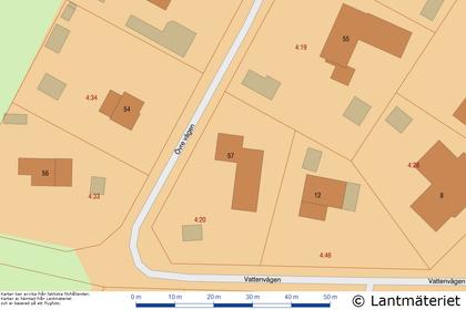 Illustrerad karta över fastigheten eller området