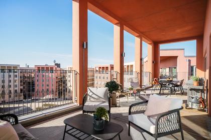 Balkong eller utsiktsbild