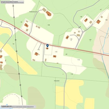 Illustrerad karta över fastigheten eller området