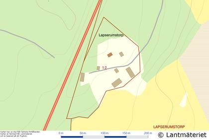 Illustrerad karta över fastigheten eller området