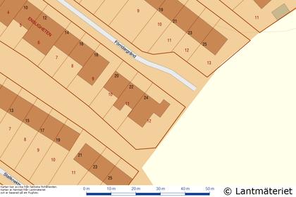 Illustrerad karta över fastigheten eller området