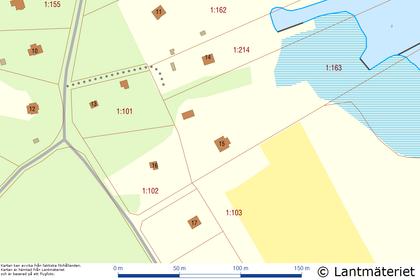 Illustrerad karta över fastigheten eller området