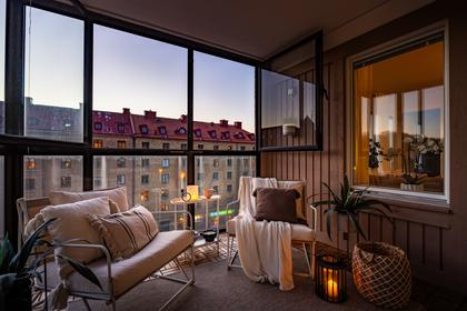 Balkong eller utsiktsbild