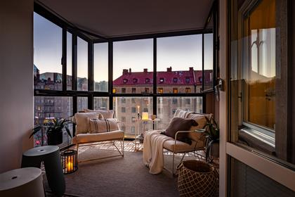 Balkong eller utsiktsbild