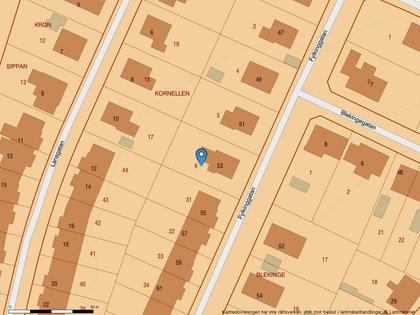 Illustrerad karta över fastigheten eller området