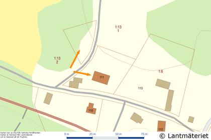 Illustrerad karta över fastigheten eller området