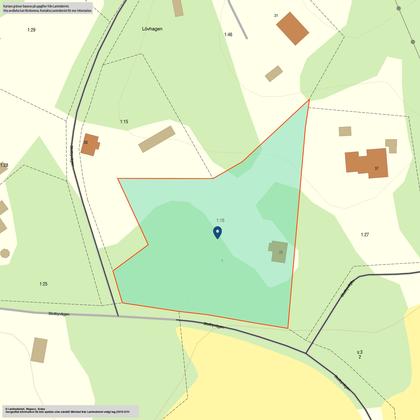 Illustrerad karta över fastigheten eller området