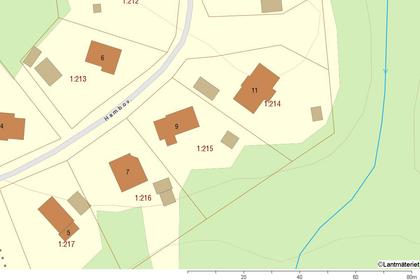 Illustrerad karta över fastigheten eller området