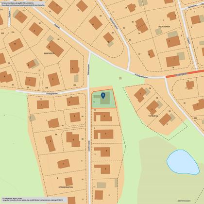 Illustrerad karta över fastigheten eller området