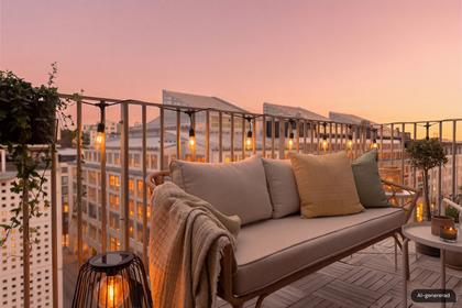 Balkong eller utsiktsbild