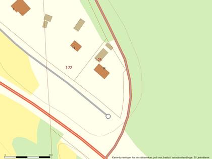 Illustrerad karta över fastigheten eller området