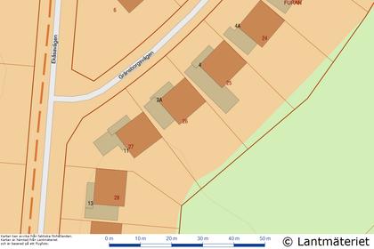 Illustrerad karta över fastigheten eller området