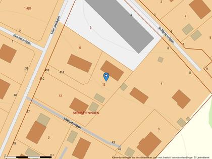 Illustrerad karta över fastigheten eller området