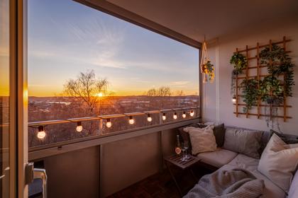 Balkong eller utsiktsbild