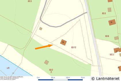 Illustrerad karta över fastigheten eller området