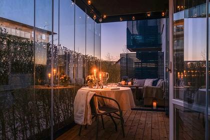 Balkong eller utsiktsbild