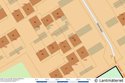 Illustrerad karta över fastigheten eller området