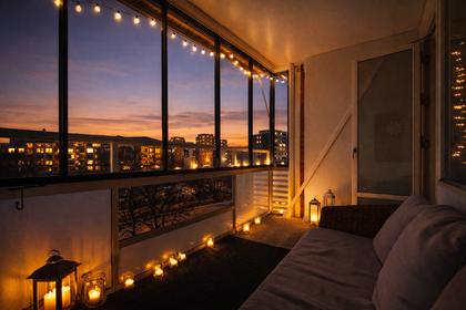 Balkong eller utsiktsbild