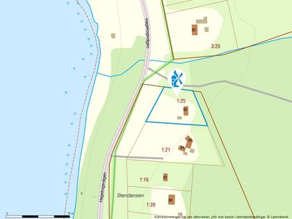 Illustrerad karta över fastigheten eller området