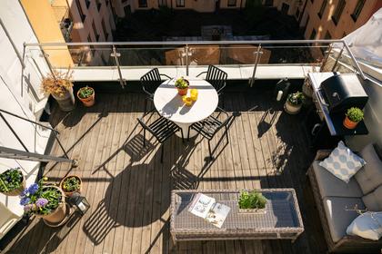 Balkong eller utsiktsbild