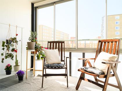 Balkong eller utsiktsbild