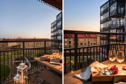 Balkong eller utsiktsbild