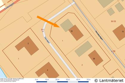 Illustrerad karta över fastigheten eller området