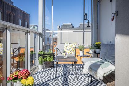 Balkong eller utsiktsbild