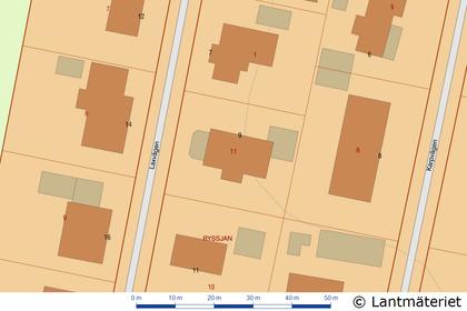 Illustrerad karta över fastigheten eller området