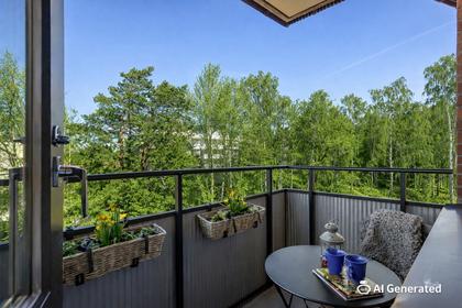 Balkong eller utsiktsbild