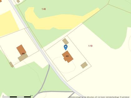 Illustrerad karta över fastigheten eller området