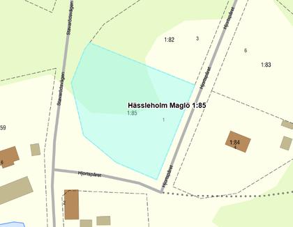 Illustrerad karta över fastigheten eller området