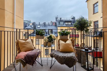 Balkong eller utsiktsbild